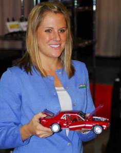 Greenlight Toys' Karoline Ralls with a new 1:12 Mustang